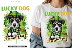 St Patrick Day Dog Png Sublimation - Cute St patrick Dog Product Image 1