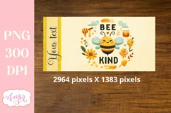 Bee kind sippy cup sublimation PNG, Kids tumbler template Product Image 3