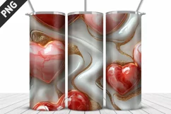 Valentines Love Skinny Tumbler PNG Wrap| Valentines Tumbler Product Image 2