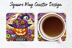 Spooky Season Mug coaster | Coaster | Sublimation Design Product Image 1