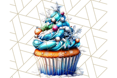 Christmas Cupcake PNG Clipart, Cute Food PNG, Holiday Treat Product Image 5