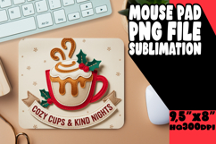 Blissful Mouse Pad Sublimation Ideas, Holiday Product Image 1