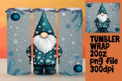 Winter Gnome 20oz Christmas Tumbler Wrap PNG Product Image 1