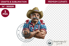 4th of July PNG independence day Patriotic Americana clipart Product Image 1