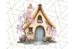 Whimsical Cottagecore Cottage PNG Clipart, Fairy House Png Product Image 5
