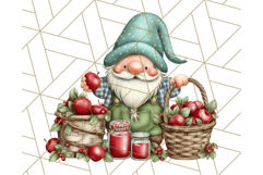 Farmer Gnome Clipart, Cute Farm Gnomes PNG Illustrations Product Image 5