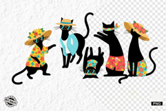 Summer Funny Cats Clipart Product Image 1