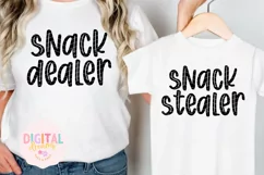 Snack Dealer Snack Stealer Mommy And Me SVG Product Image 1