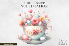 Cute Easter and Spring Clipart PNG. Product Image 1
