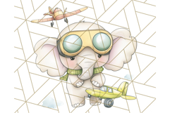 Safari Baby Animal Clipart PNG, Jungle Outfits Baby Animals Product Image 5