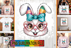 RADIANT Tote Bag Designs PNG, Easter Bunny Product Image 1