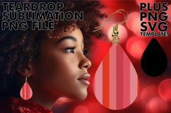 Joyful Teardrop Earrings Designs, Valentine's Pattern Product Image 1