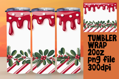TRENDY 20oz Tumbler PNG Template , Christmas Product Image 1