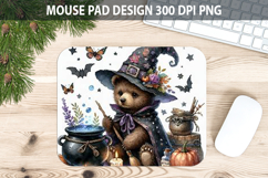 Teddy Bear Mouse pad Sublimation - Halloween Animal PNG Product Image 1