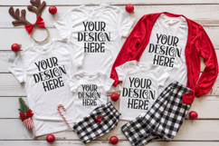 Christmas Family Matching Group Flat Lay Mockup Product Image 1