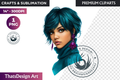 Modern Winter Girl Fashion Illustrations PNG Graphics Product Image 1