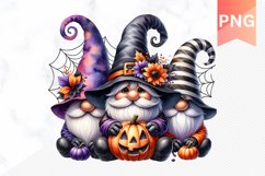 Halloween gnome clipart, Halloween sublimation clipart set Product Image 3