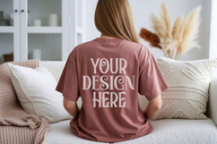 Brick Comfort Colors C1717 Shirt Mockup, CC 1717 T-shirt Product Image 1