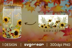 Sunflower Can Glass Png | Beer Can | 16 Oz Libbey Glass Product Image 2