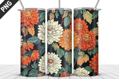 3D Prettiest Flowers Tumbler Wrap | Sublimation Design Product Image 1