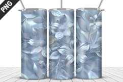 3D Flowers Tumbler Wrap | Sublimation Design | Tumble PNG Product Image 4