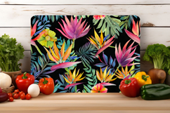 Watercolor Tropical Flower Cutting Board | Cutting Board png Product Image 3