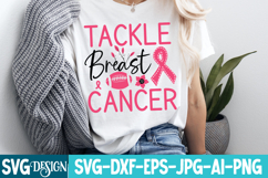 Tackle Breast Cancer Svg Design,Breast Cancer Svg Design Product Image 2