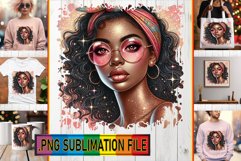 RADIANT TSHIRT Gift Ideas PNG, Afro Girl Product Image 1