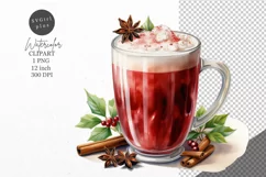 Christmas clipart, Drink clipart, Winter clipart Product Image 1