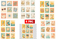 Vintage Summer Stamp PNG | Beach Icons &amp; Coastal Clipart Product Image 1