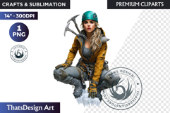 Alpine Winter Sports Fashion and Cabin Clipart PNG Product Image 1