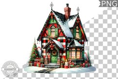 Christmas House Sublimation - Clipart PNG Design Product Image 1