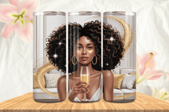 Black Girl Magic Black Woman Positive mind 20oz Tumbler wrap Product Image 1