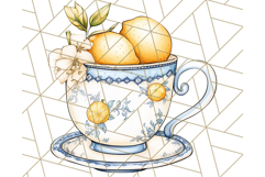 Mediterranean Cottagecore Kitchen PNG Clipart with Lemons Product Image 5