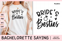 Bachelorette Party Saying SVG | Bride's Besties Product Image 1