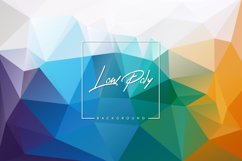 Low poly banner with geometric triangle shapes background Product Image 1