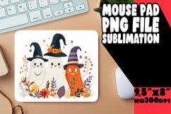 Adorable Ghost Mouse Pad for Halloween PNG Product Image 1