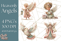 Heavenly Angel Clipart and Clip Art for Christian Christmas Product Image 1