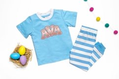 Easter Sublimation Monogram Alphabet Clipart Glitter Effect Product Image 9