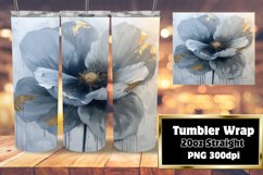 Vibrant Petals: Sublimation Tumbler Wrap Product Image 1