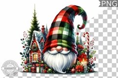 Christmas Gnome Sublimation - Clipart PNG Design Product Image 1