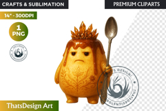 Fantasy Food Characters RPG Clipart PNG Graphics Product Image 1