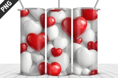 Valentines Love Skinny Tumbler PNG Wrap| Valentines Tumbler Product Image 2