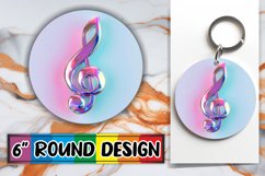Neon Utopia: Sublimation Circle Extravaganza Design PNG Product Image 1