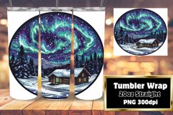 Scenic Sublimation Landscape Tumbler Wrap 20oz Product Image 1