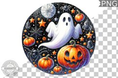 Halloween Ghost Sublimation - High-Quality 300 Dpi Product Image 1