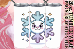 PRESENT OF SERENITY 20oz TUMBLER WRAP, Cute Christmas Product Image 1