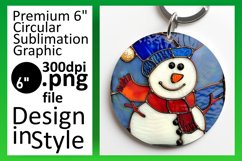3D Snowman Holiday Keychan PNG Product Image 1