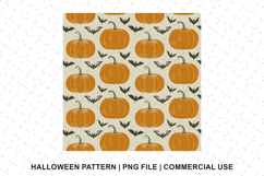 Halloween Pumpkin Pattern Png | Sublimation | Digital Paper Product Image 1