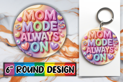 Joyful Round Keychain Magic, Mother's Day Product Image 1